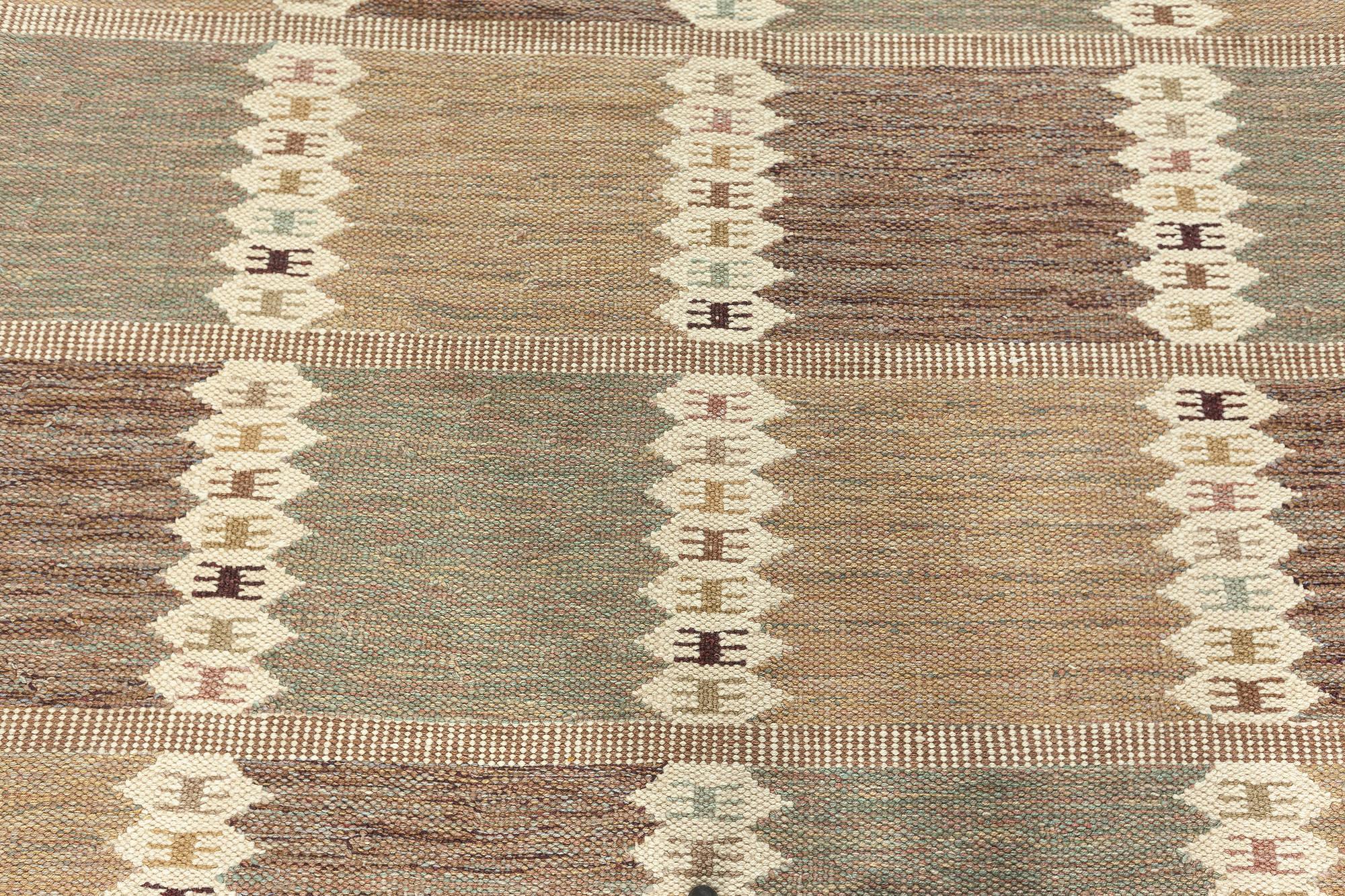 Modern Swedish Design Handmade Wool Rug by Doris Leslie Blau
Size: 13'8