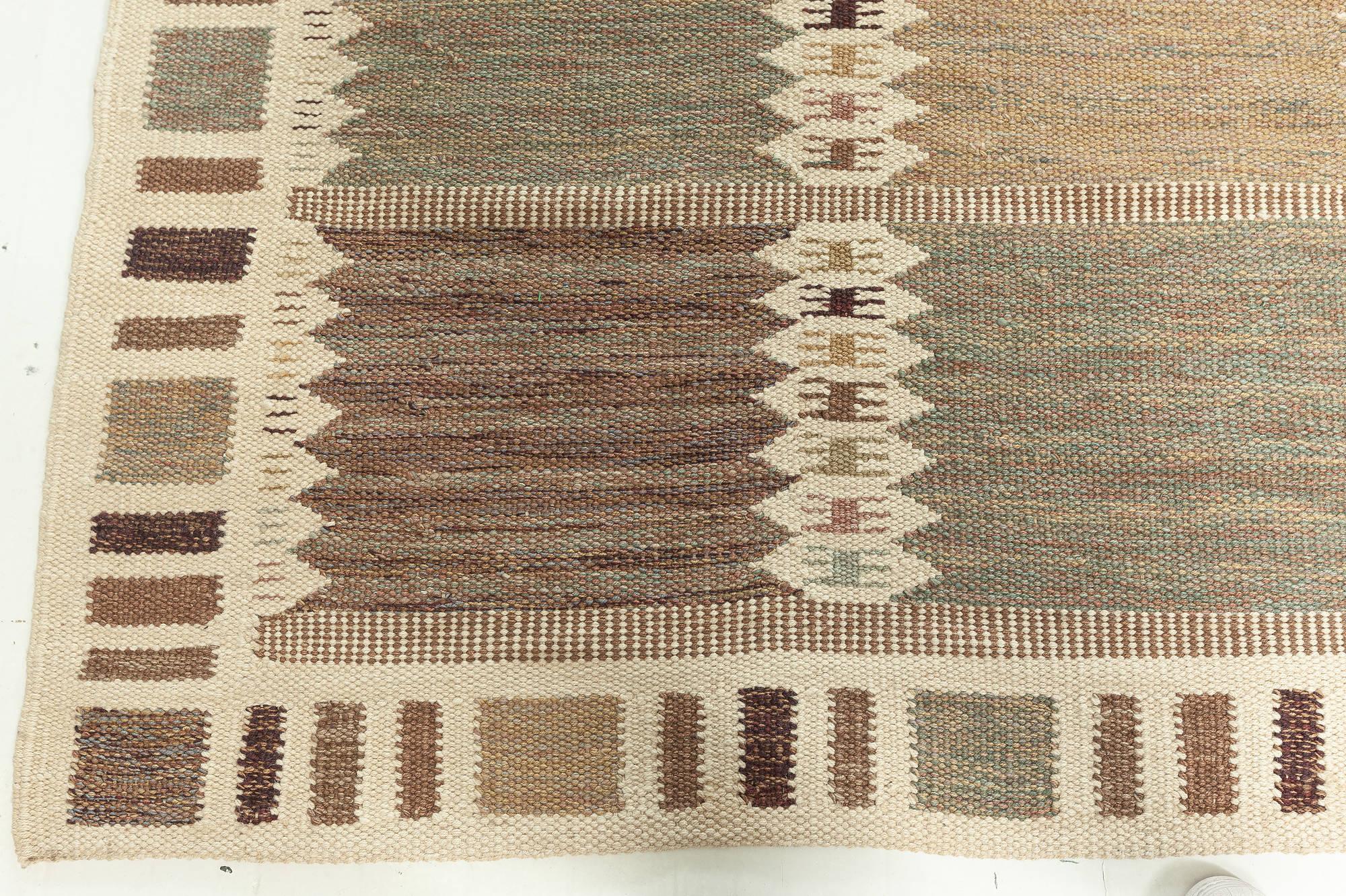 Modern Swedish Design Handmade Wool Rug by Doris Leslie Blau In New Condition For Sale In New York, NY