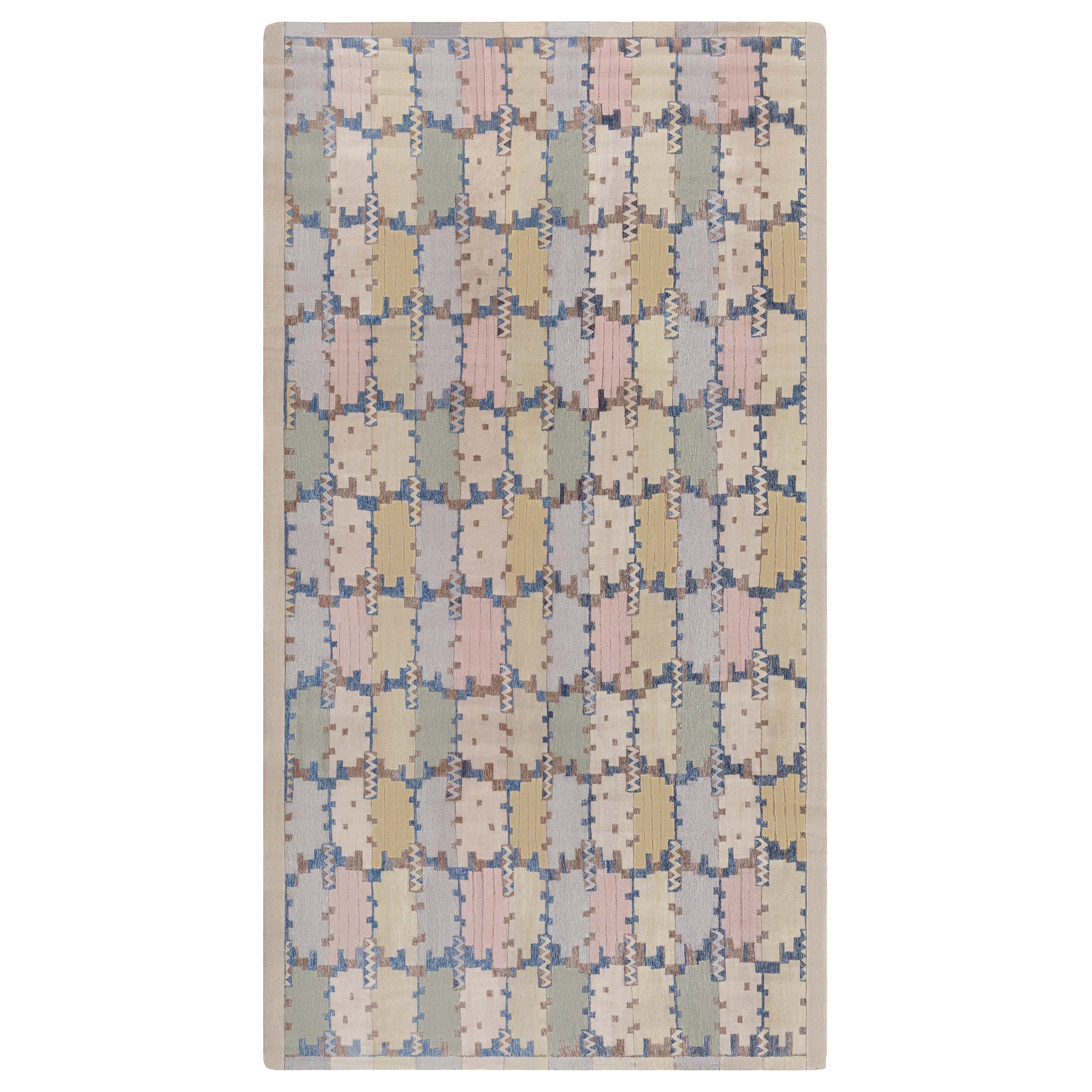 Moderner schwedischer Flachgewebe-Teppich von Doris Leslie Blau