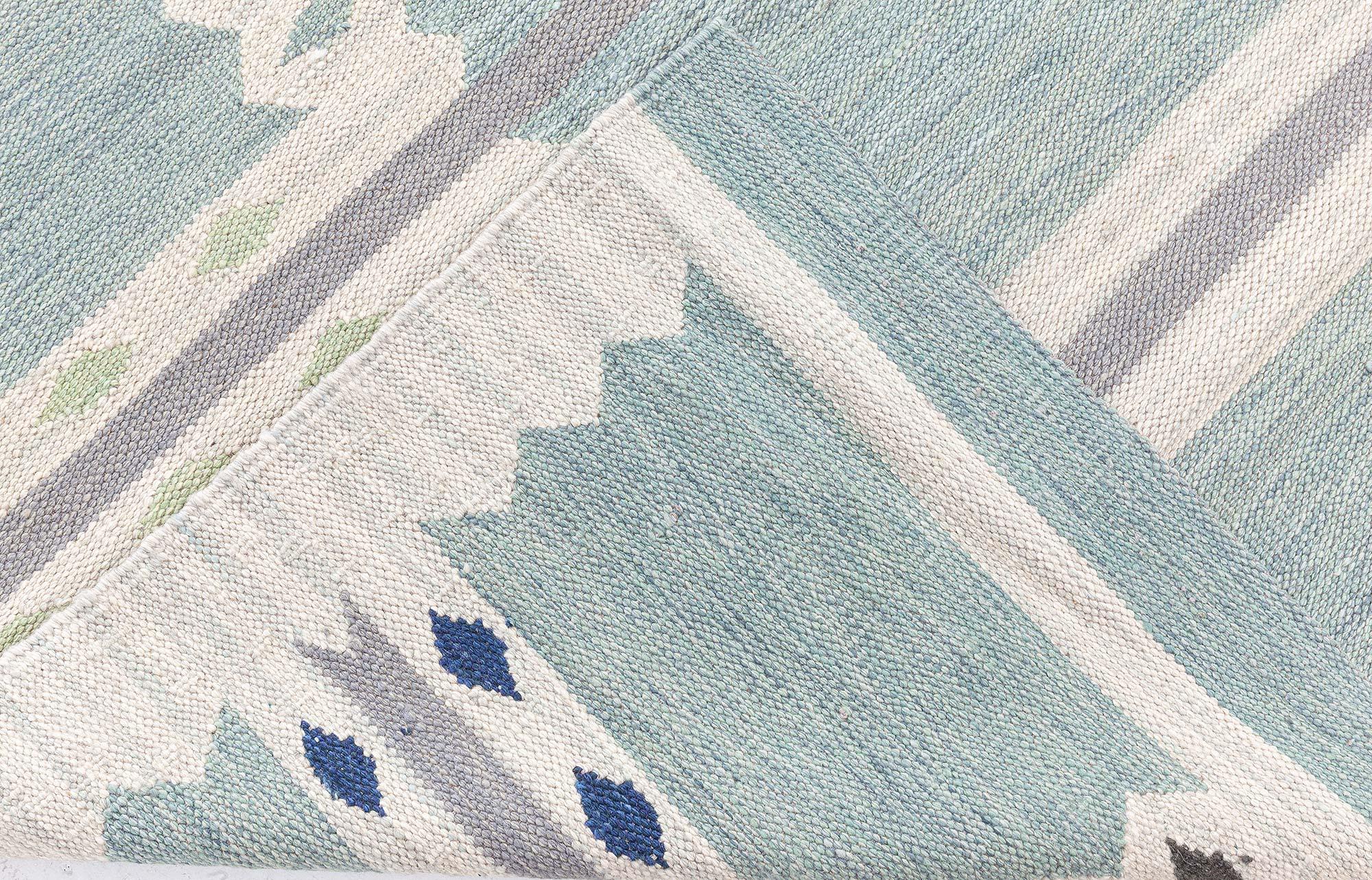 Modern Swedish Flat Weave Rug by Doris Leslie Blau For Sale 3