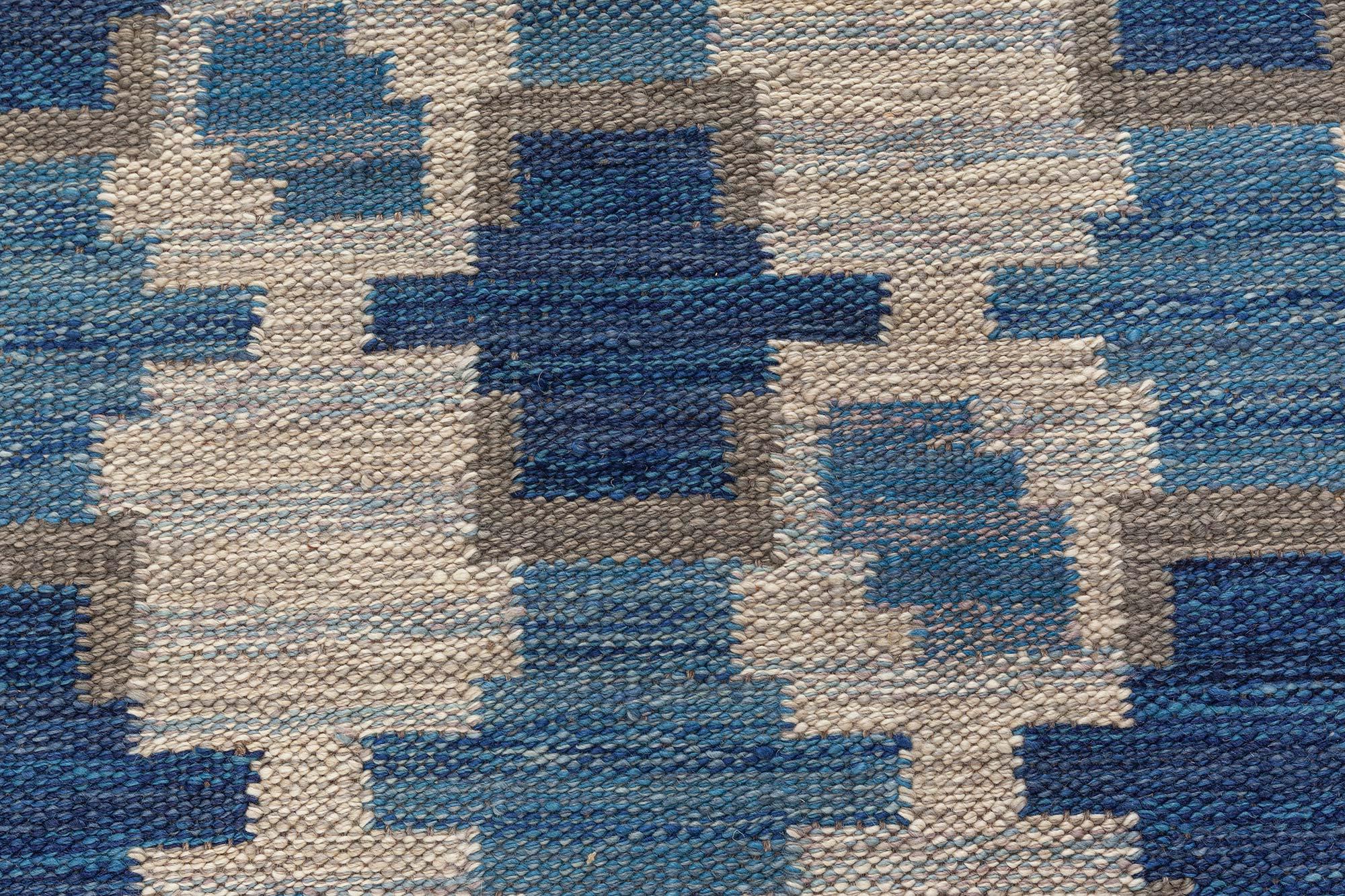 Modern Swedish Flat Weave rug by Doris Leslie Blau
Size: 4'2