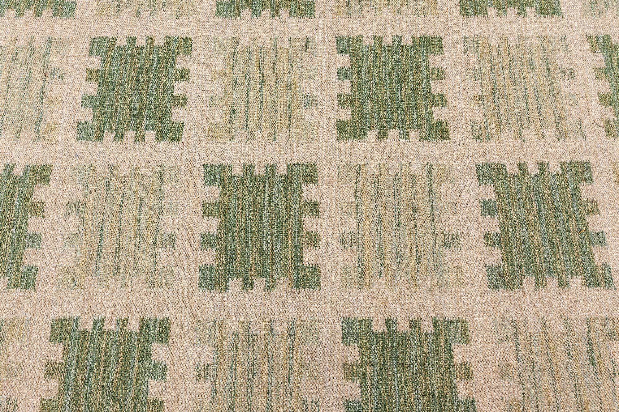 Moderner schwedischer Flachgewebe-Teppich von Doris Leslie Blau (Skandinavische Moderne) im Angebot