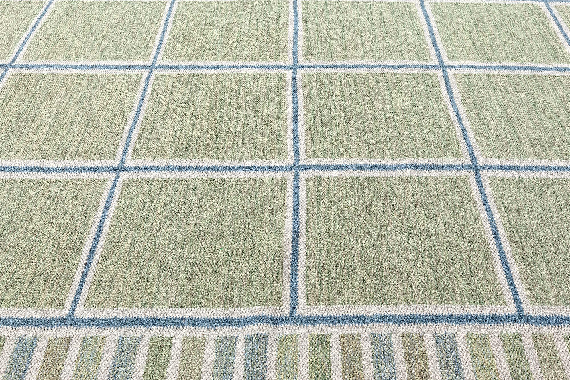 Moderner schwedischer Flachgewebe-Teppich von Doris Leslie Blau (Skandinavische Moderne) im Angebot