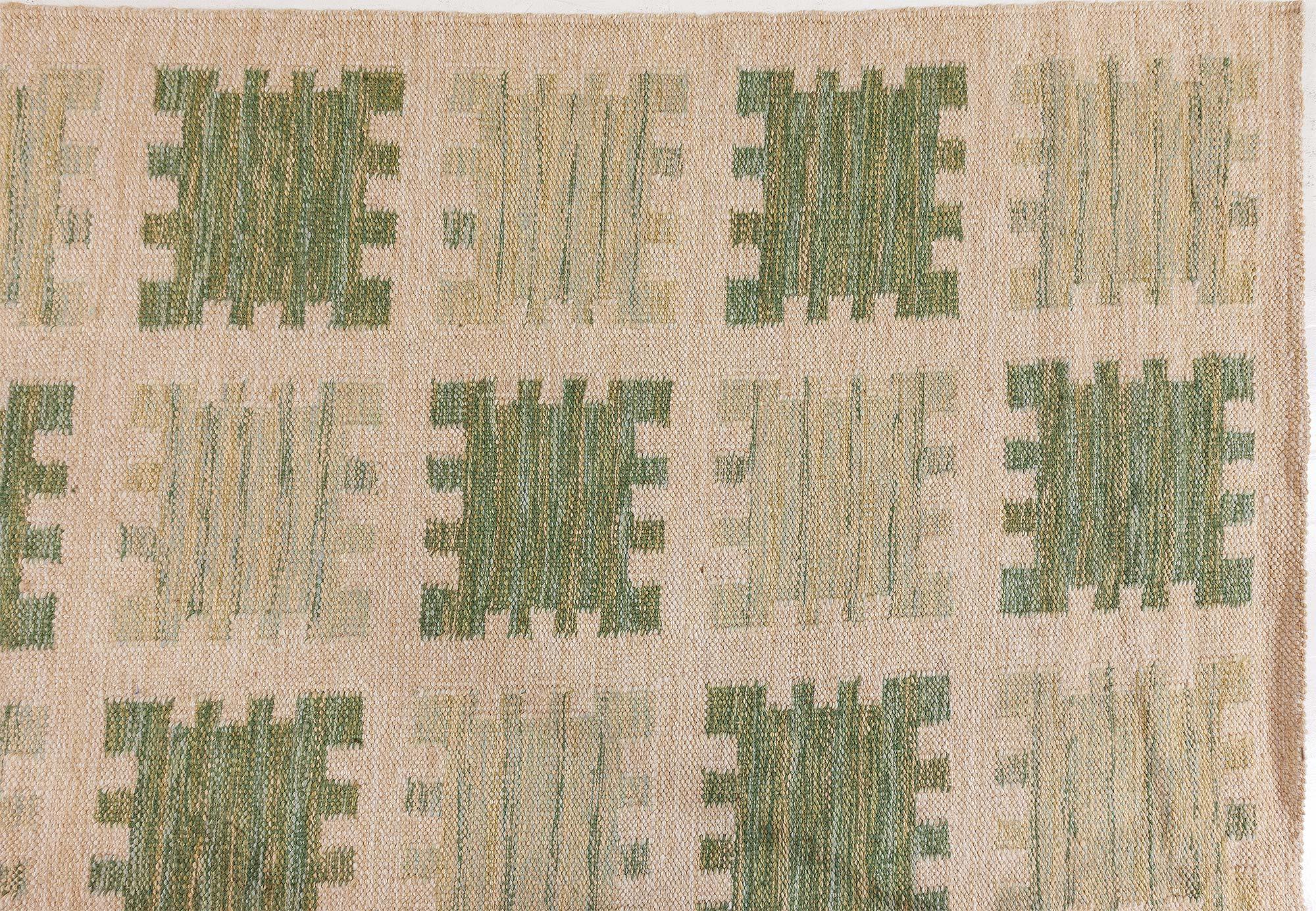 Moderner schwedischer Flachgewebe-Teppich von Doris Leslie Blau (Skandinavisch) im Angebot