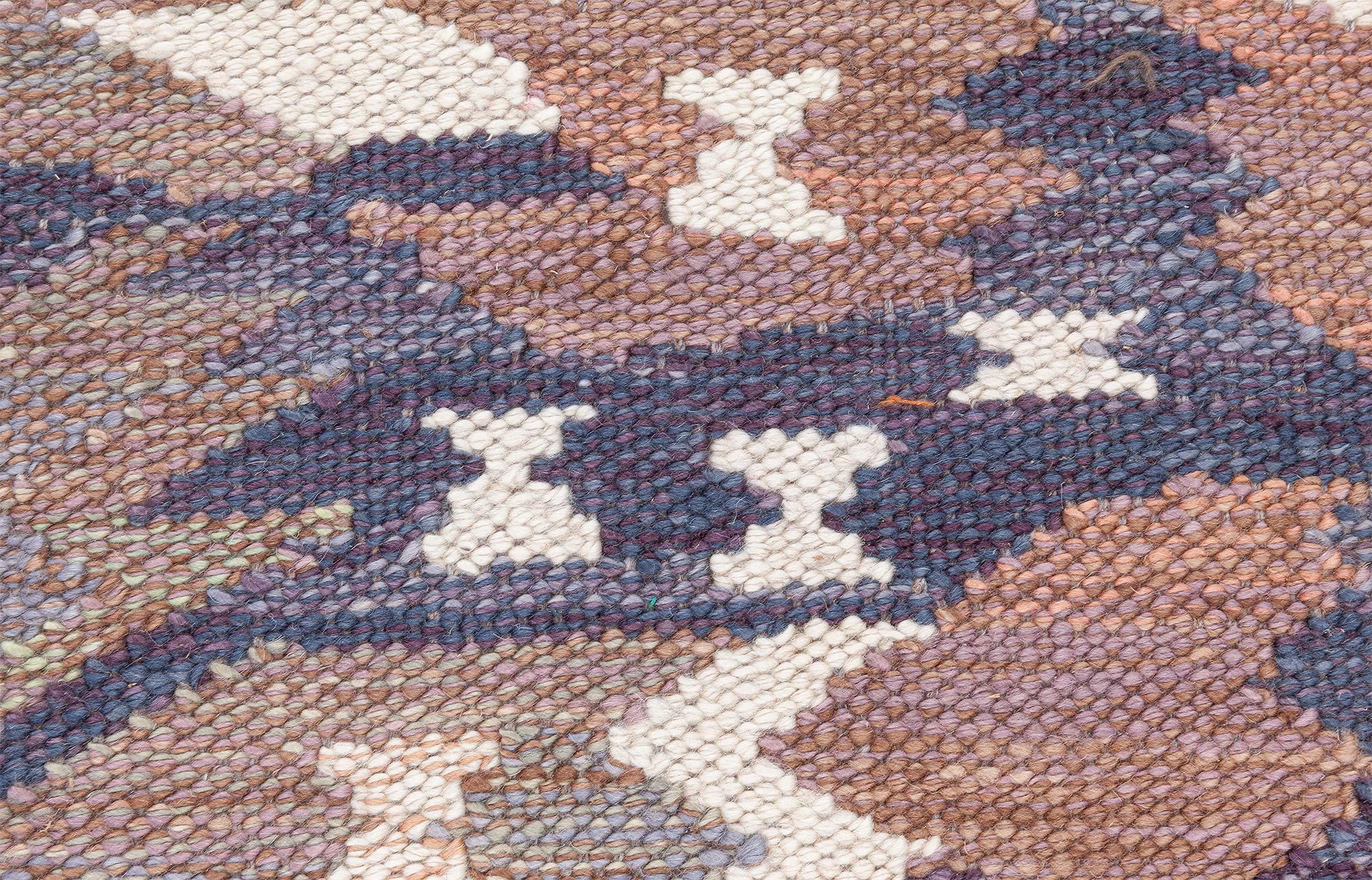 Scandinavian Modern Swedish Flat Weave Rug by Doris Leslie Blau For Sale