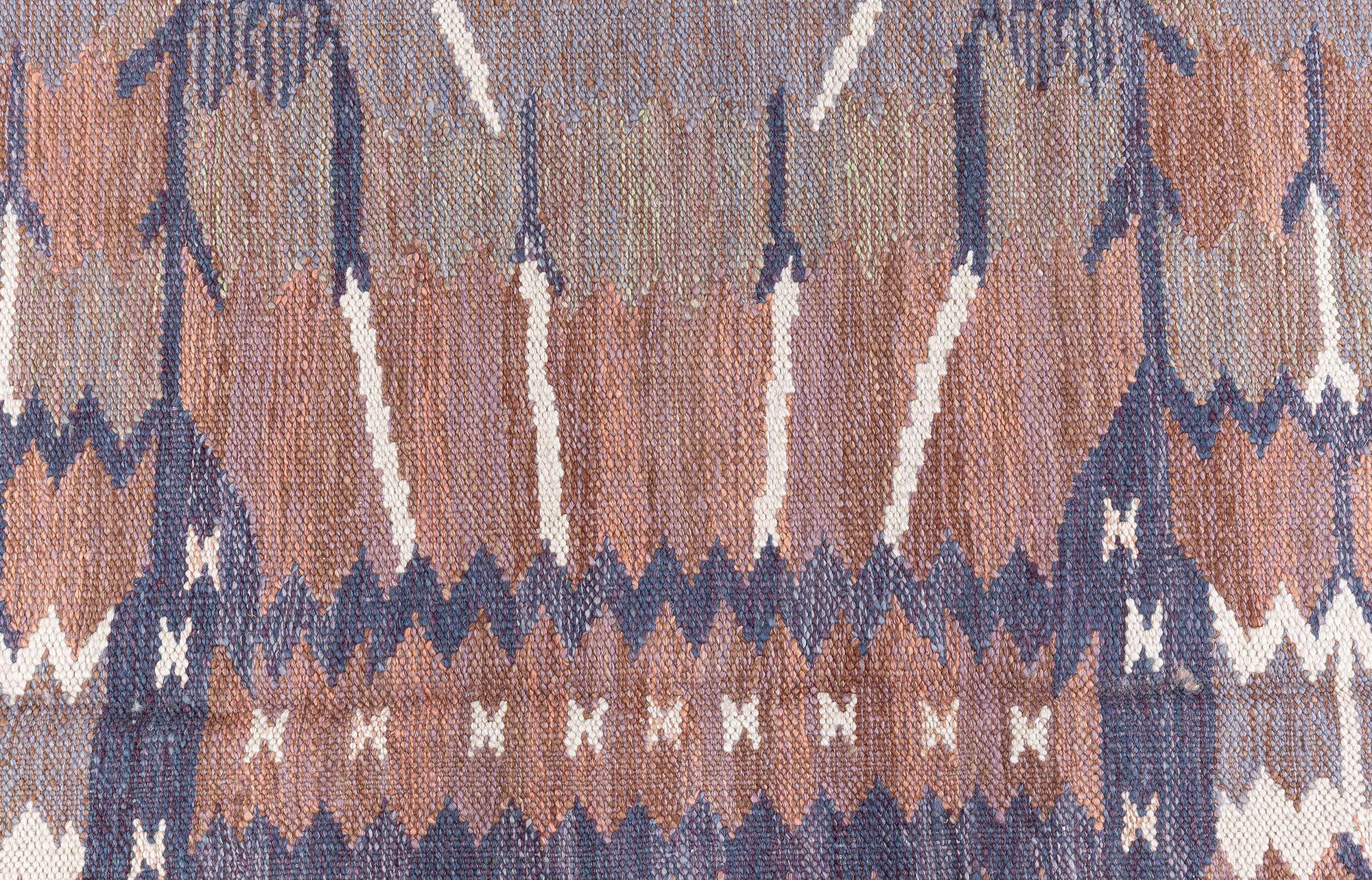 Hand-Woven Modern Swedish Flat Weave Rug by Doris Leslie Blau For Sale
