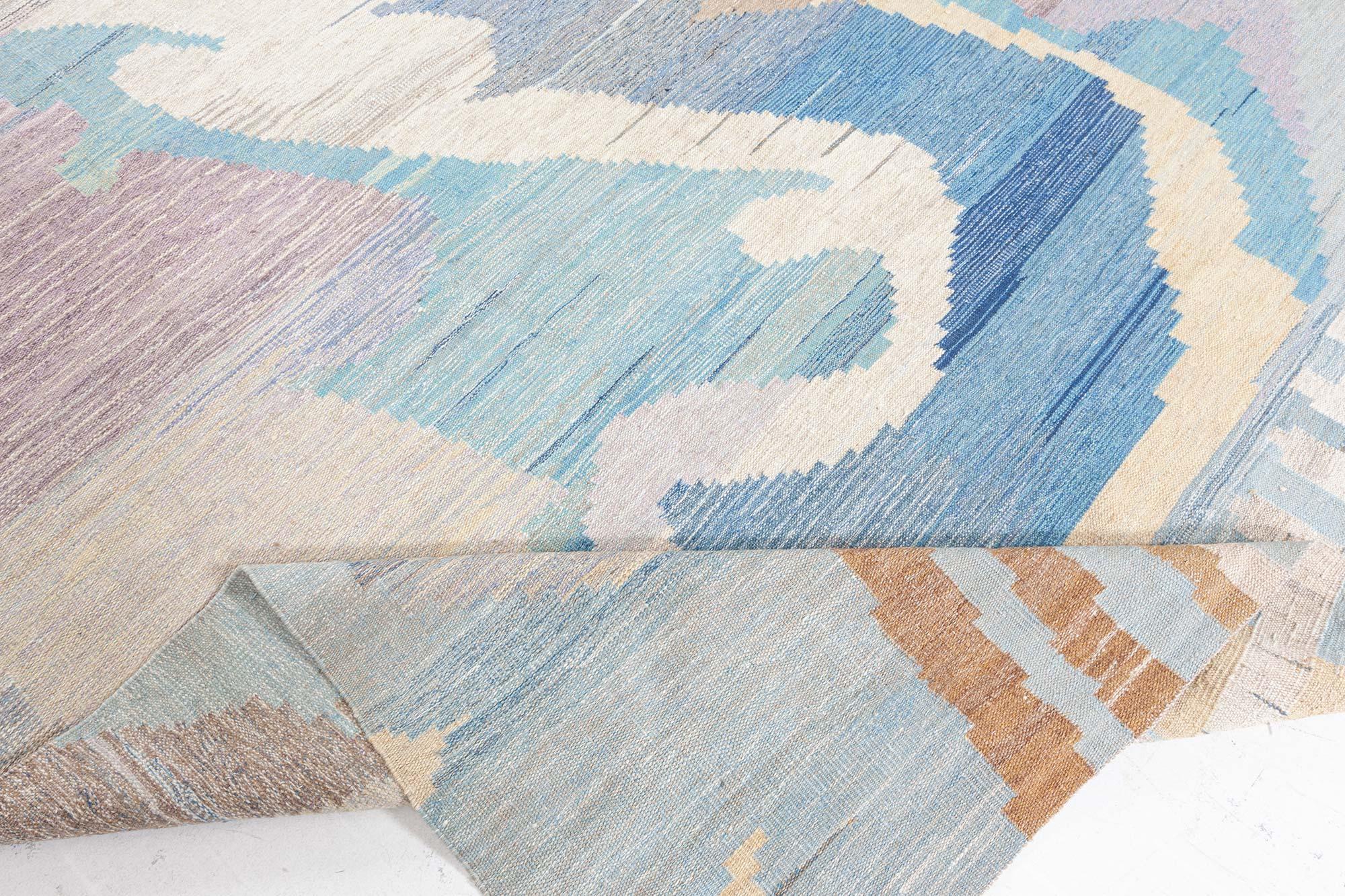 Hand-Knotted Modern Swedish Flat Weave Rug by Doris Leslie Blau For Sale