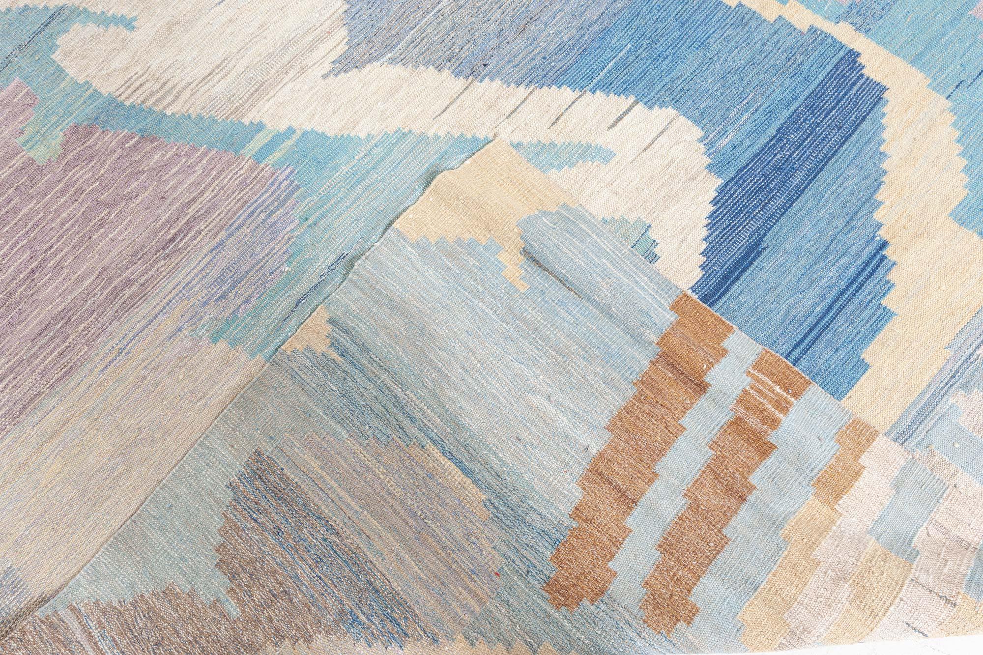Modern Swedish Flat Weave Rug by Doris Leslie Blau In New Condition For Sale In New York, NY