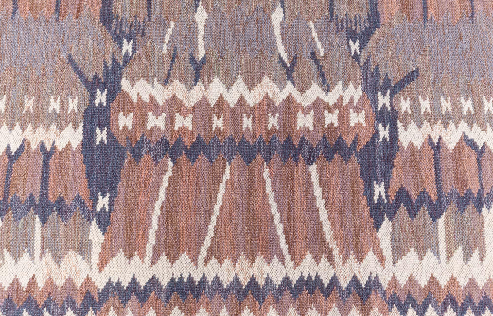 Modern Swedish Flat Weave Rug by Doris Leslie Blau In New Condition For Sale In New York, NY
