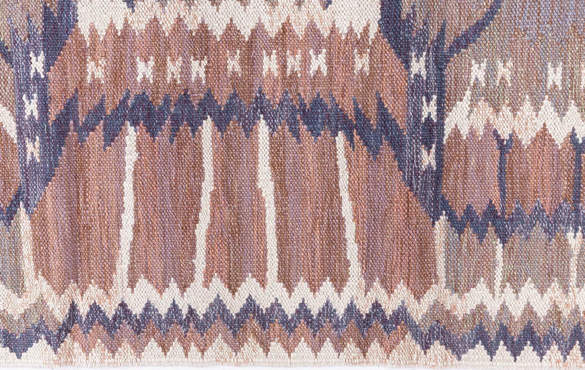 Contemporary Modern Swedish Flat Weave Rug by Doris Leslie Blau For Sale