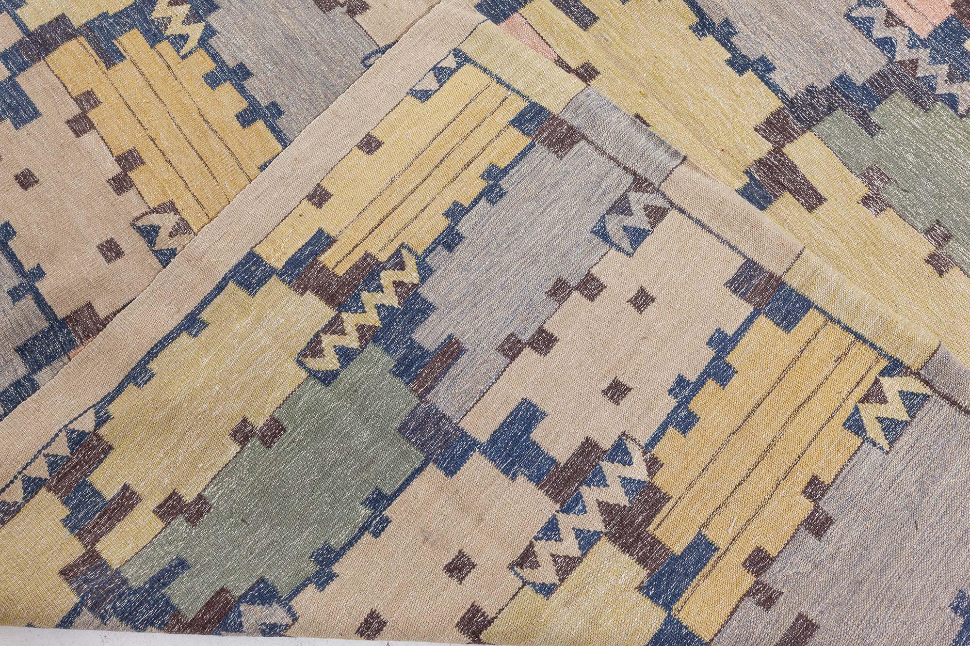Modern Swedish Flat Weave Rug by Doris Leslie Blau For Sale 1