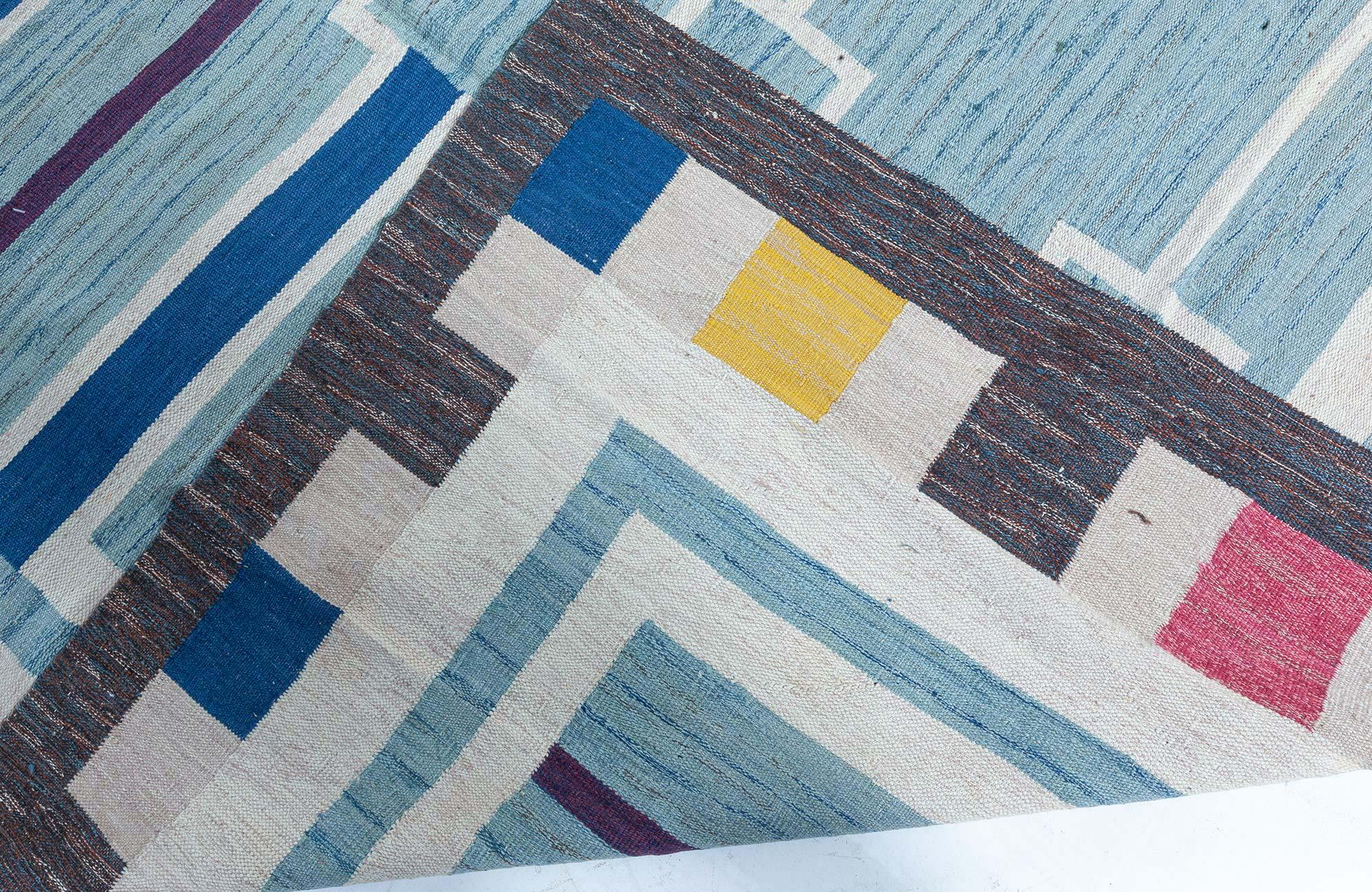Modern Swedish Flat Weave Rug by Doris Leslie Blau 1
