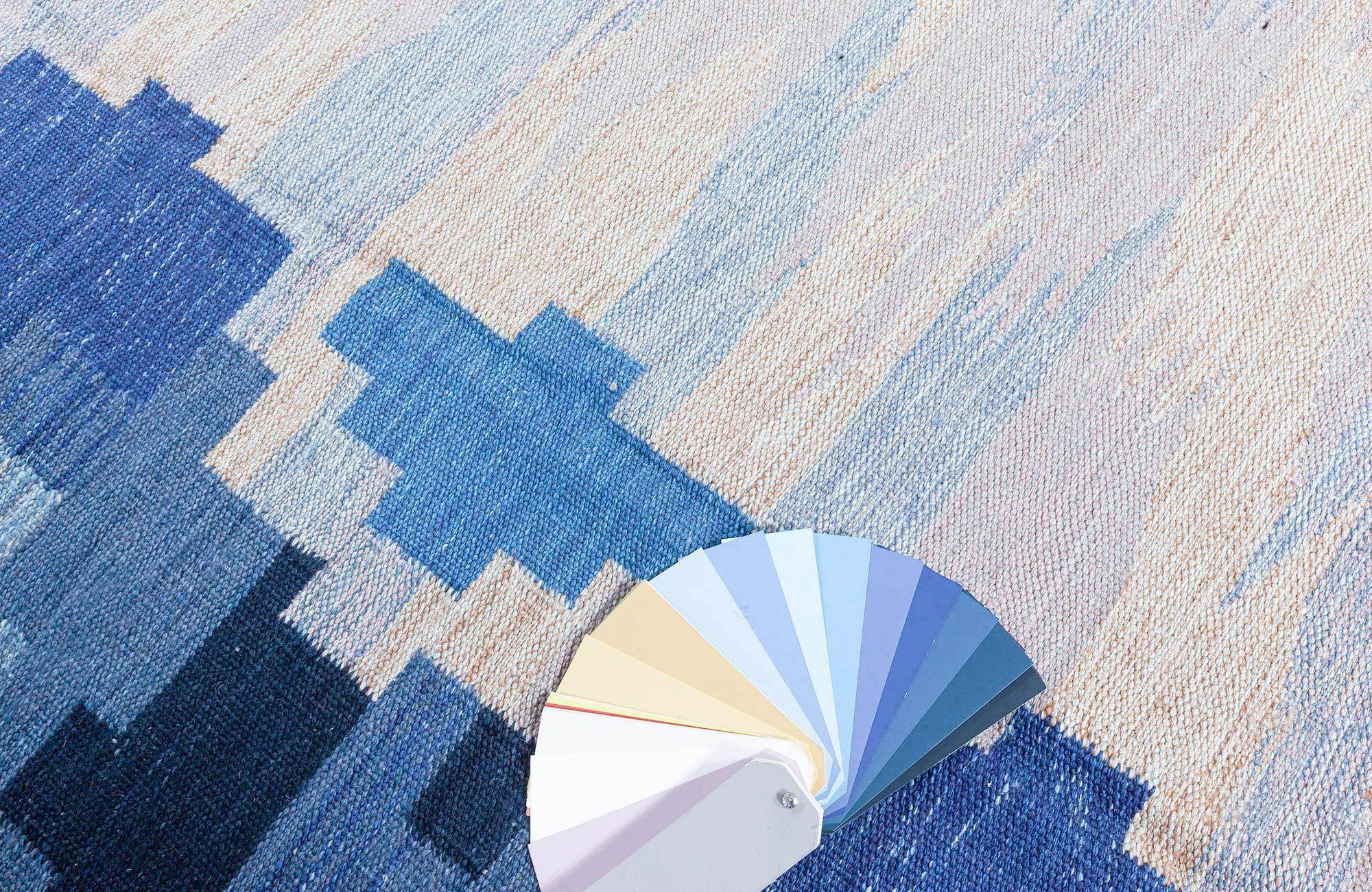 Modern Swedish Flat Weave Rug by Doris Leslie Blau For Sale 1