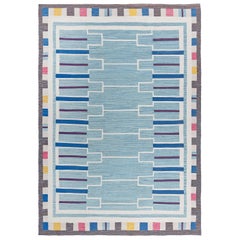 Modern Swedish Flat Weave Rug by Doris Leslie Blau