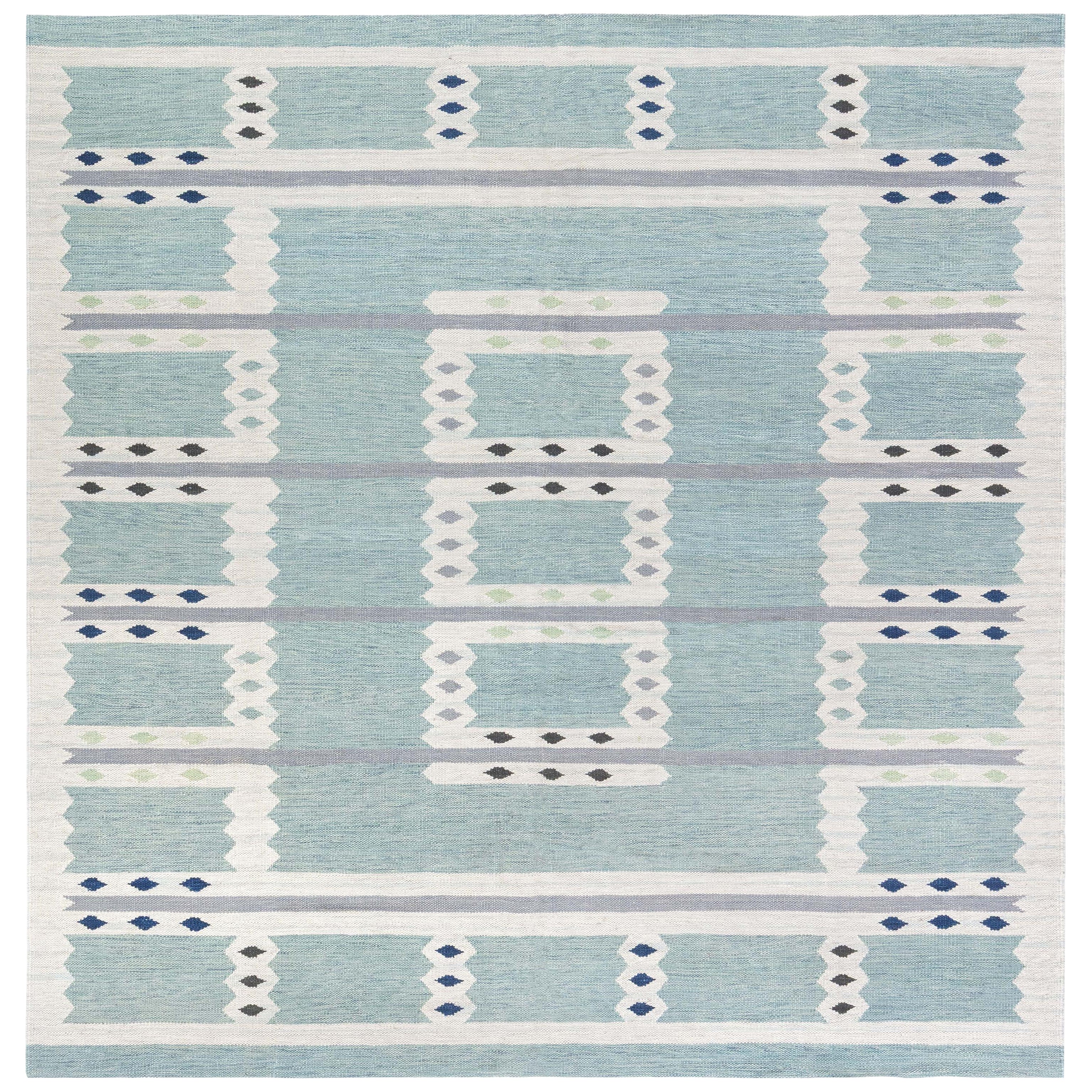 Modern Swedish Flat Weave Rug by Doris Leslie Blau