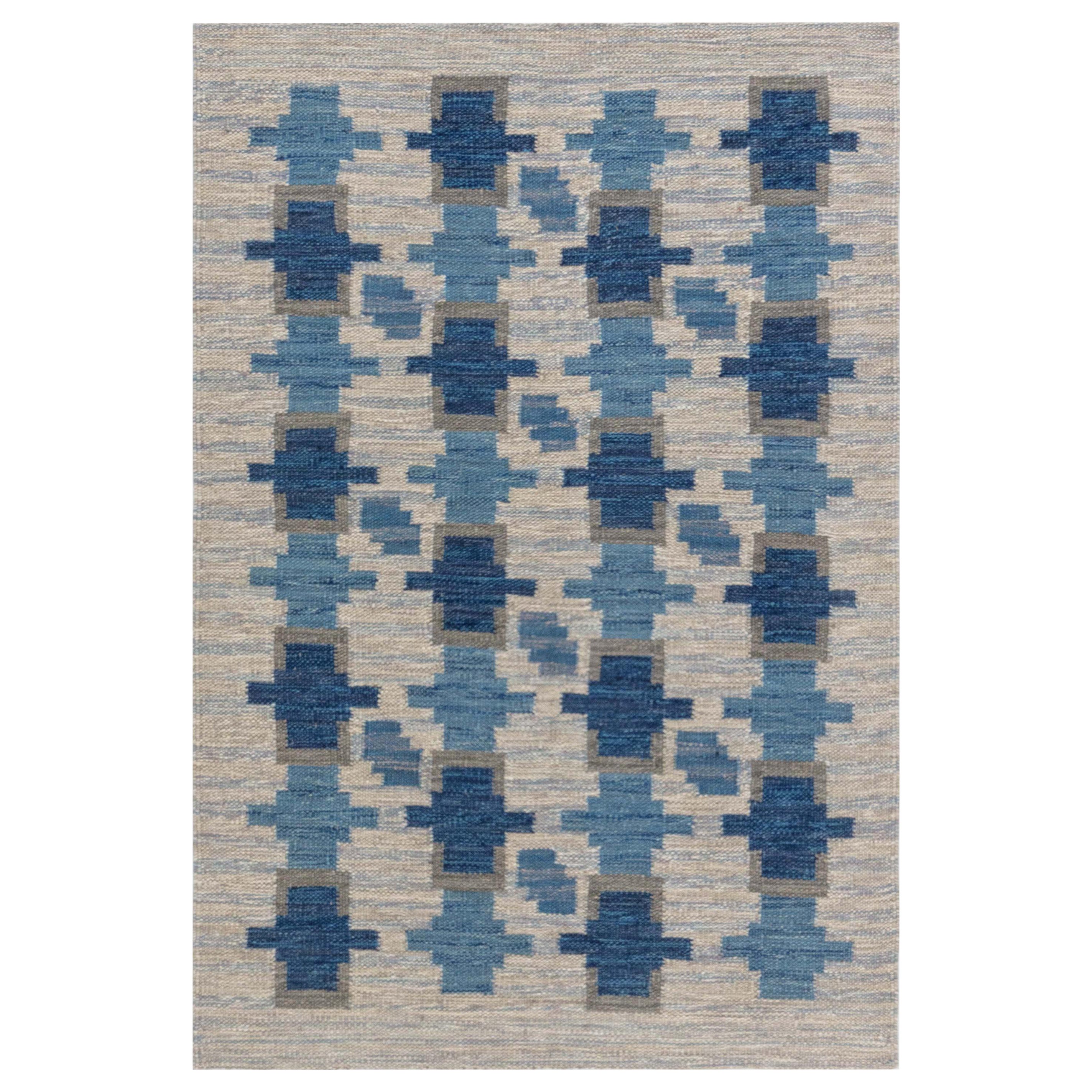 Modern Swedish Flat Weave Rug by Doris Leslie Blau