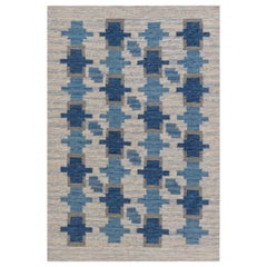 Modern Swedish Flat Weave Rug by Doris Leslie Blau