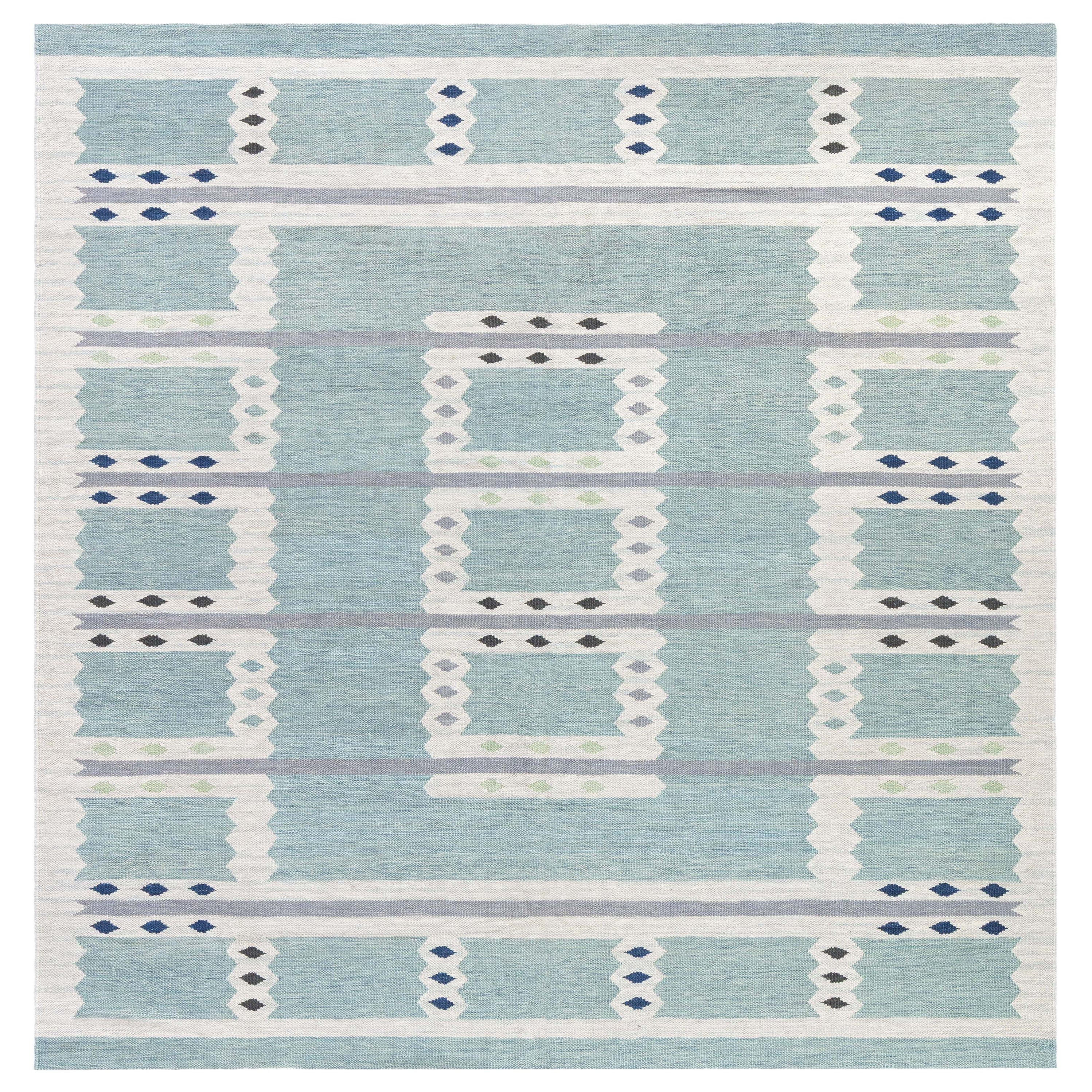 Modern Swedish Flat Weave Rug by Doris Leslie Blau