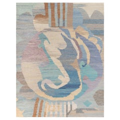 Tapis moderne suédois à tissage plat de Doris Leslie Blau