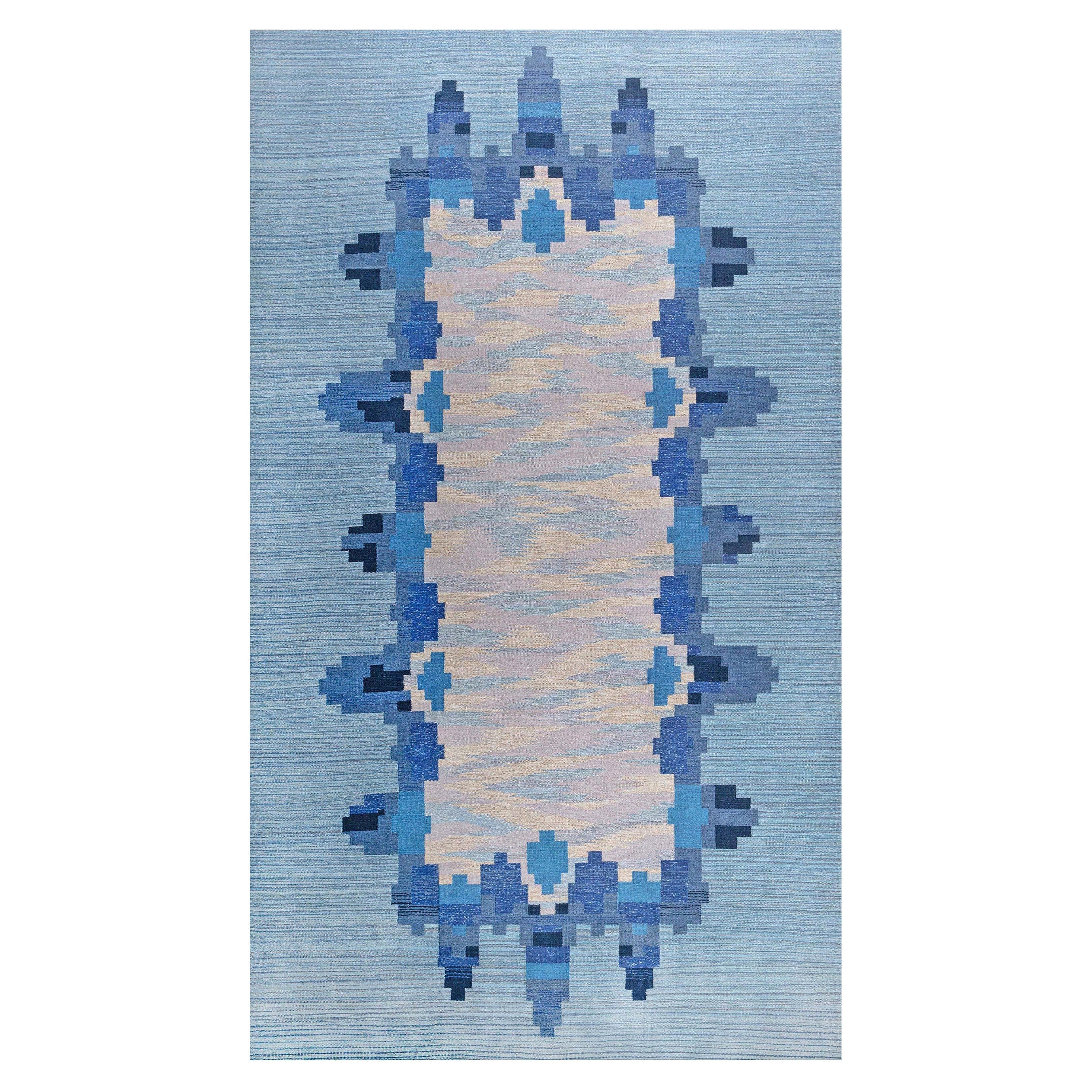 Modern Swedish Flat Weave Rug by Doris Leslie Blau For Sale