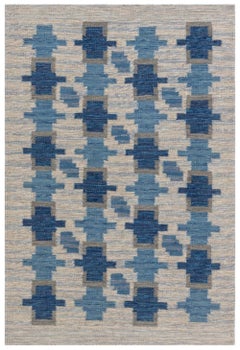 Modern Swedish Flat Weave Rug by Doris Leslie Blau