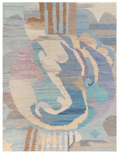 Modern Swedish Flat Weave Rug by Doris Leslie Blau