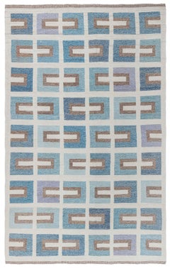 Modern Swedish Flat Weave Rug by Doris Leslie Blau