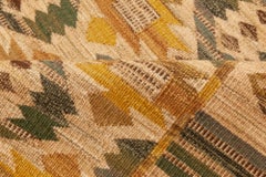 Modern Swedish Flat-Weave Rug Inspired by Märta Måås-Fjetterström Design