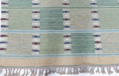 Modern Swedish Flat-Weave Rug with Checkered Pattern by Doris Leslie Blau