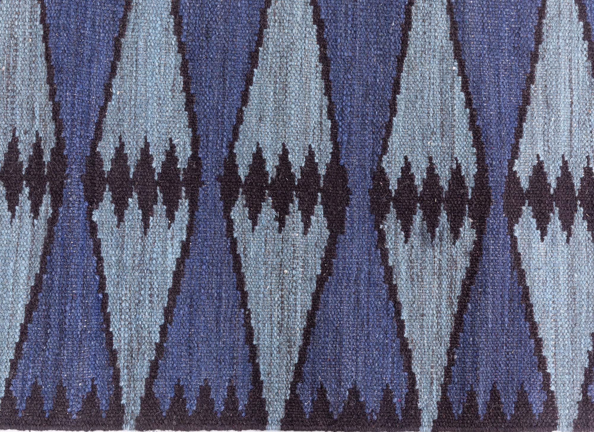Scandinavian Modern Swedish Flat Weave Runner (Fragment) Doris Leslie Blau For Sale