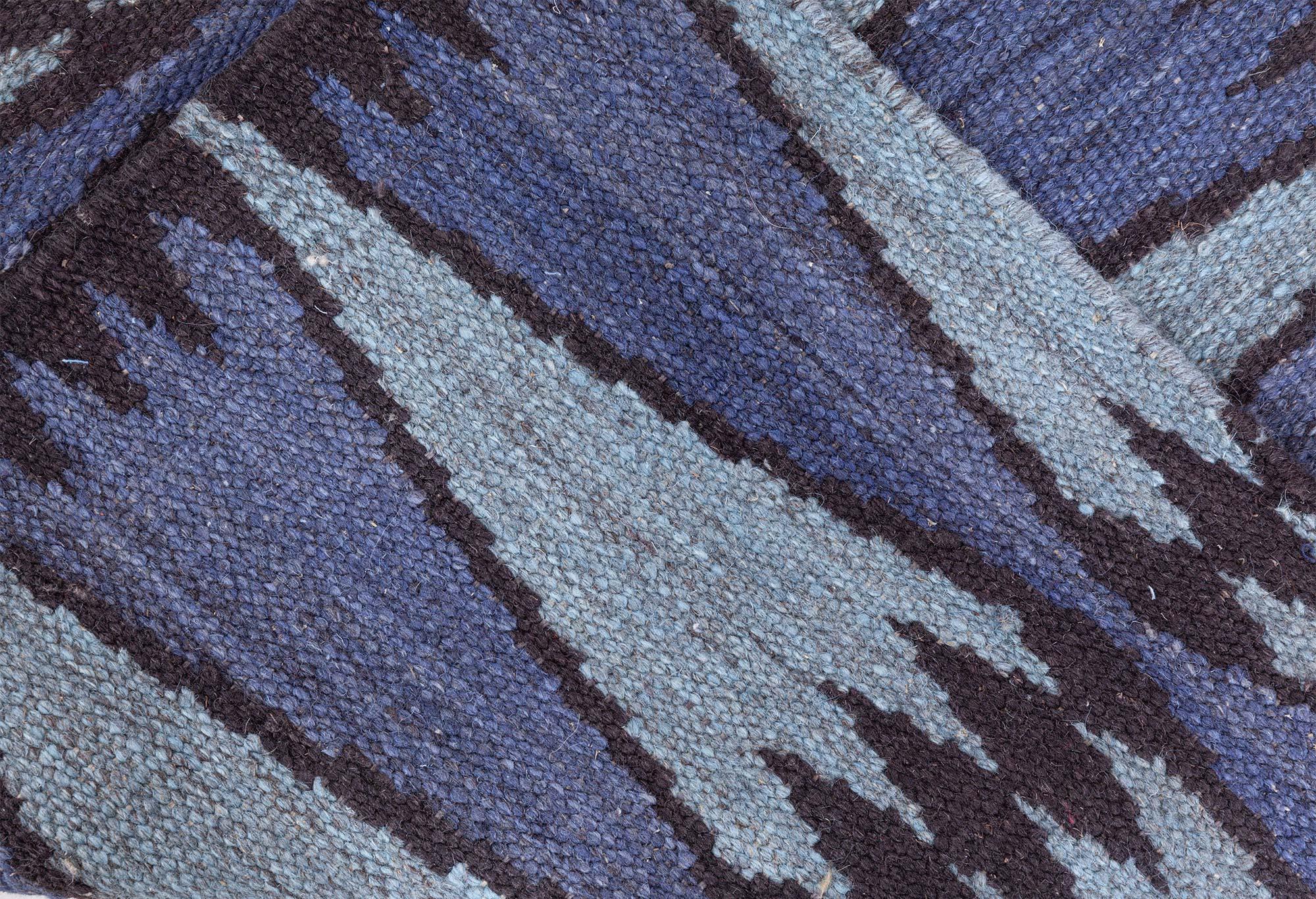 Contemporary Modern Swedish Flat Weave Runner (Fragment) Doris Leslie Blau For Sale