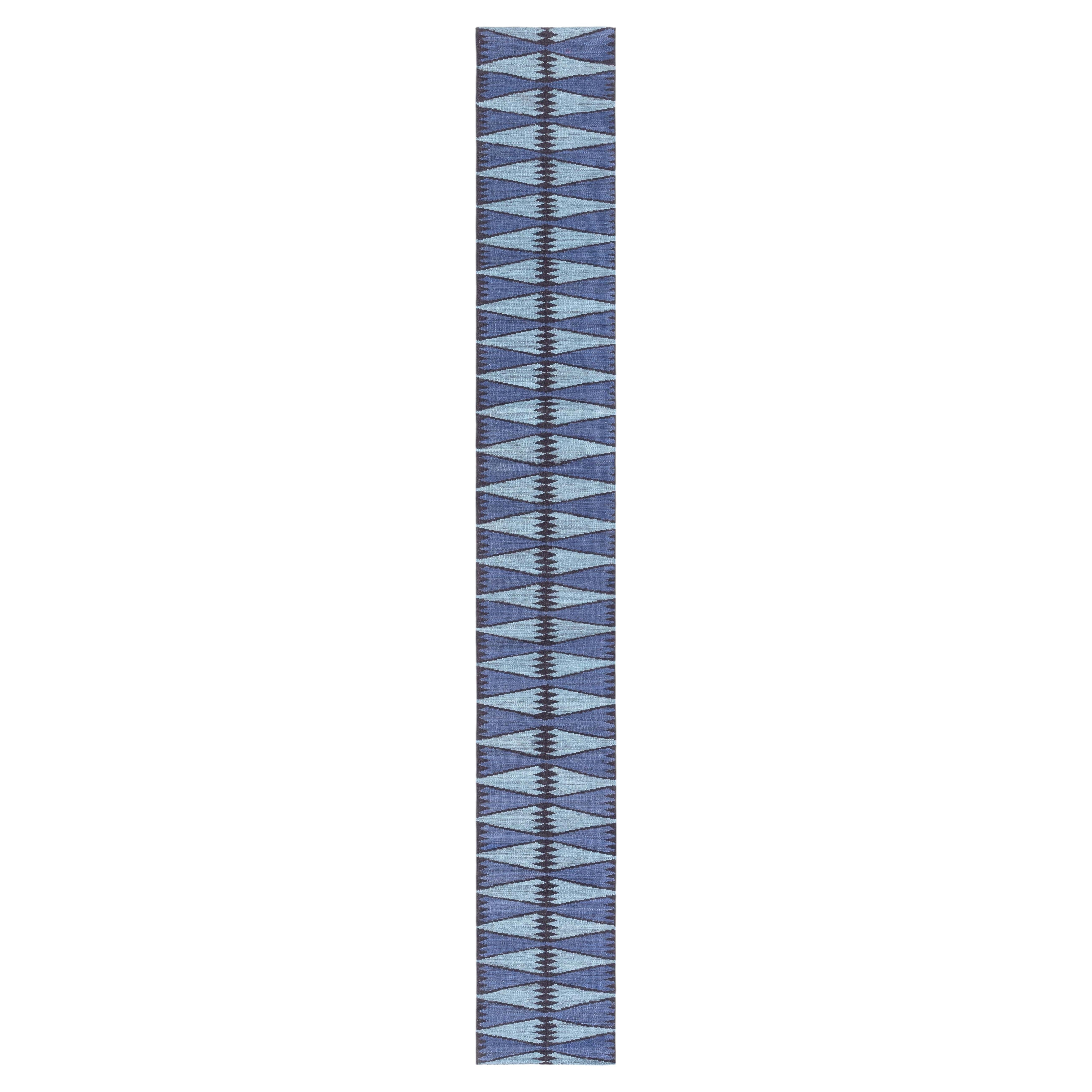 Modern Swedish Flat Weave Runner (Fragment) Doris Leslie Blau