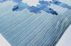 Modern Swedish Flat Weave Wool Rug by Doris Leslie Blau