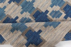 Moderner schwedischer flachgewebter wollteppich von Doris Leslie Blau