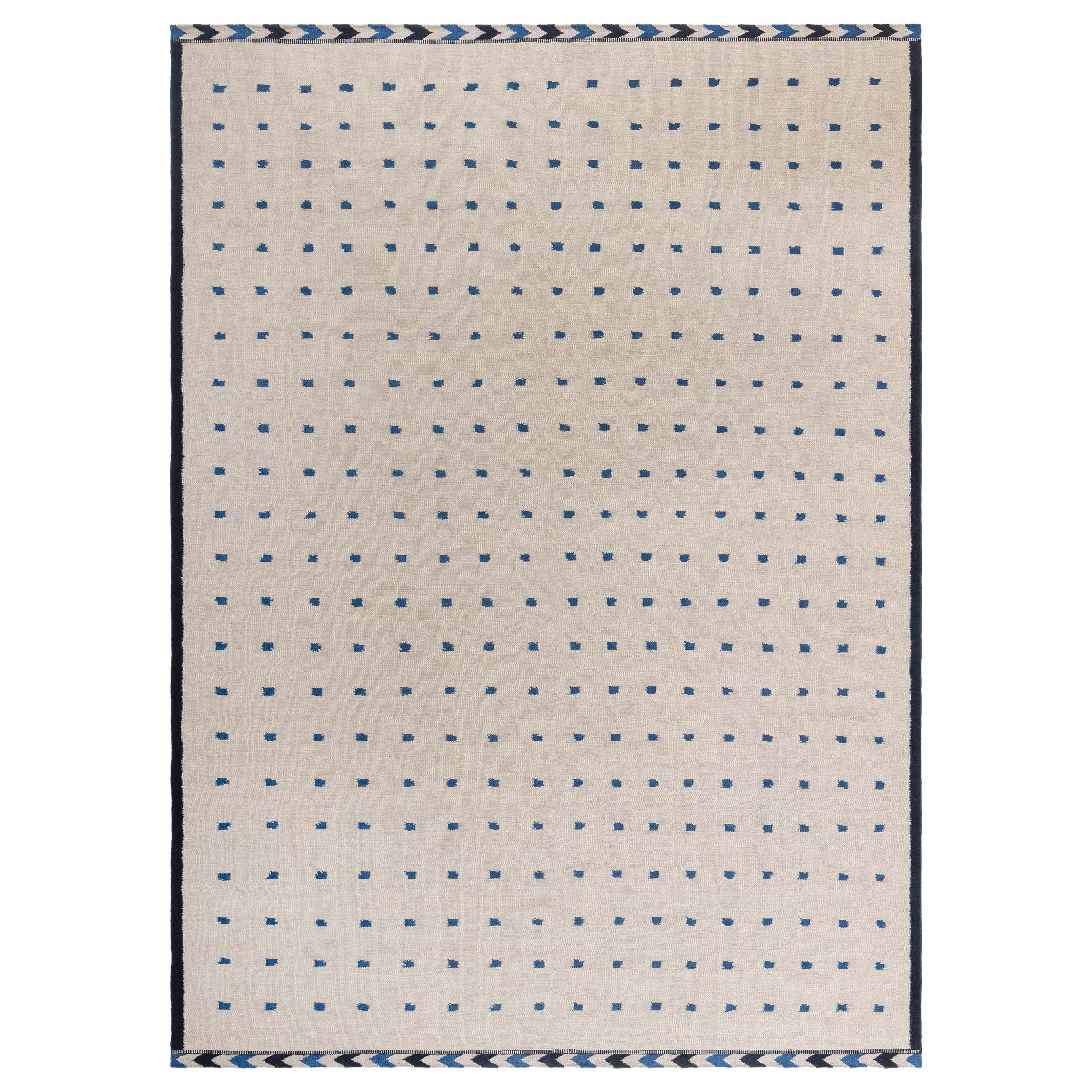 Tapis suédois moderne en laine tissée à plat par Doris Leslie Blau en vente