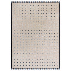 Tapis suédois moderne en laine tissée à plat par Doris Leslie Blau