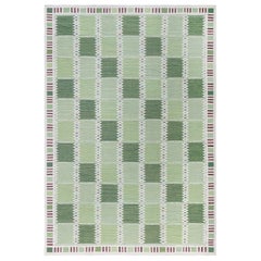 Tappeto moderno svedese a trama piatta in lana di Doris Leslie Blau