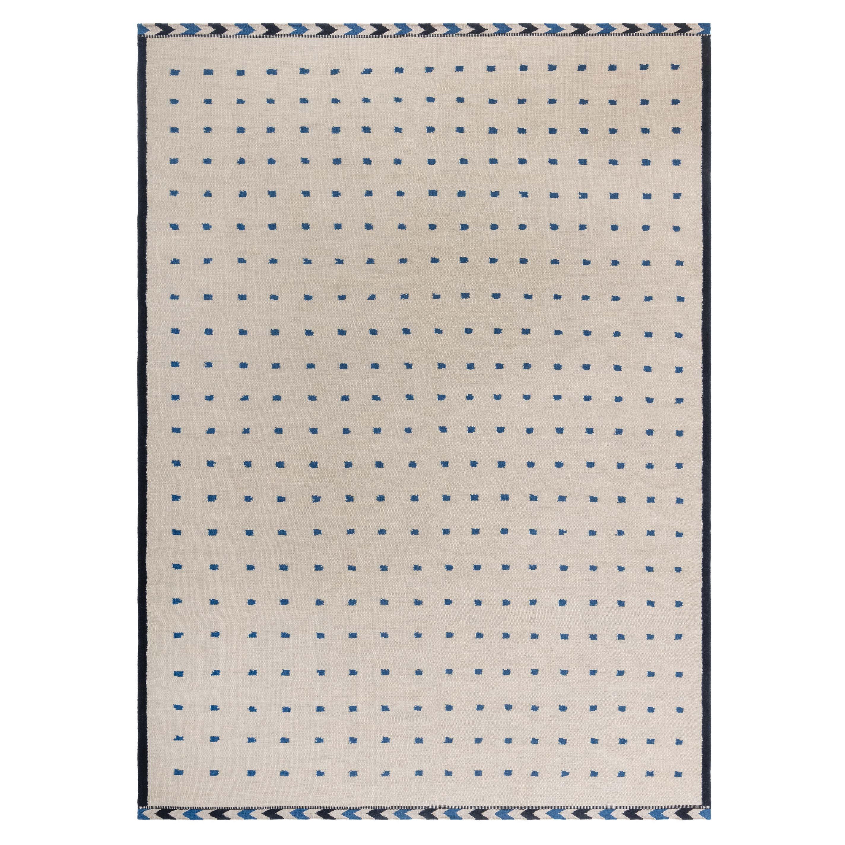 Modern Swedish Flat Weave Wool Rug by Doris Leslie Blau For Sale