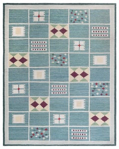 Modern Swedish Flat Weave Wool Rug by Doris Leslie Blau