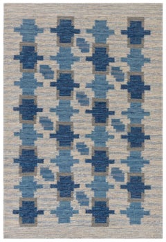 Modern Swedish Flat Weave Wool Rug by Doris Leslie Blau