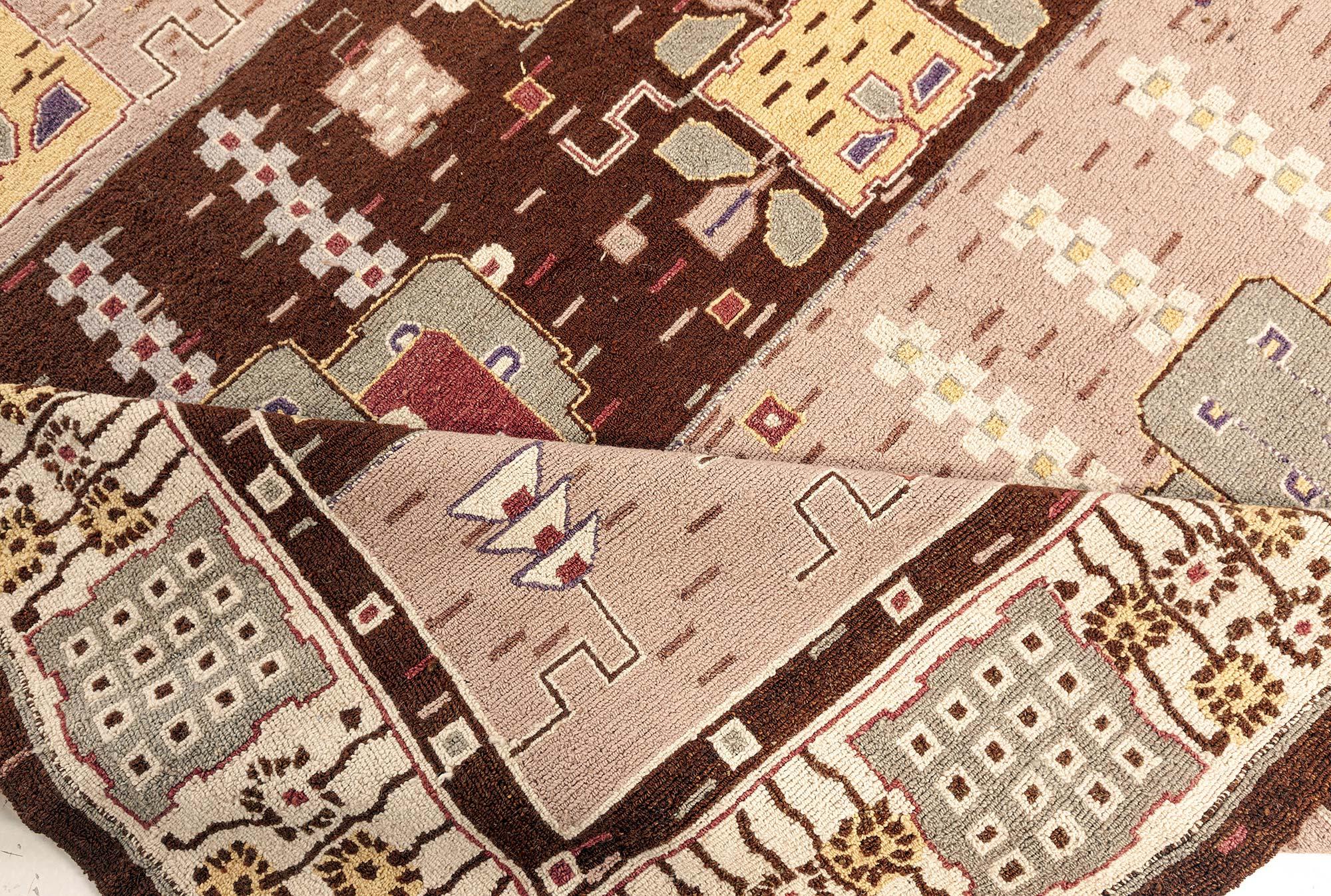 Scandinavian Modern Swedish Flossa Pile Rug by Doris Leslie Blau For Sale