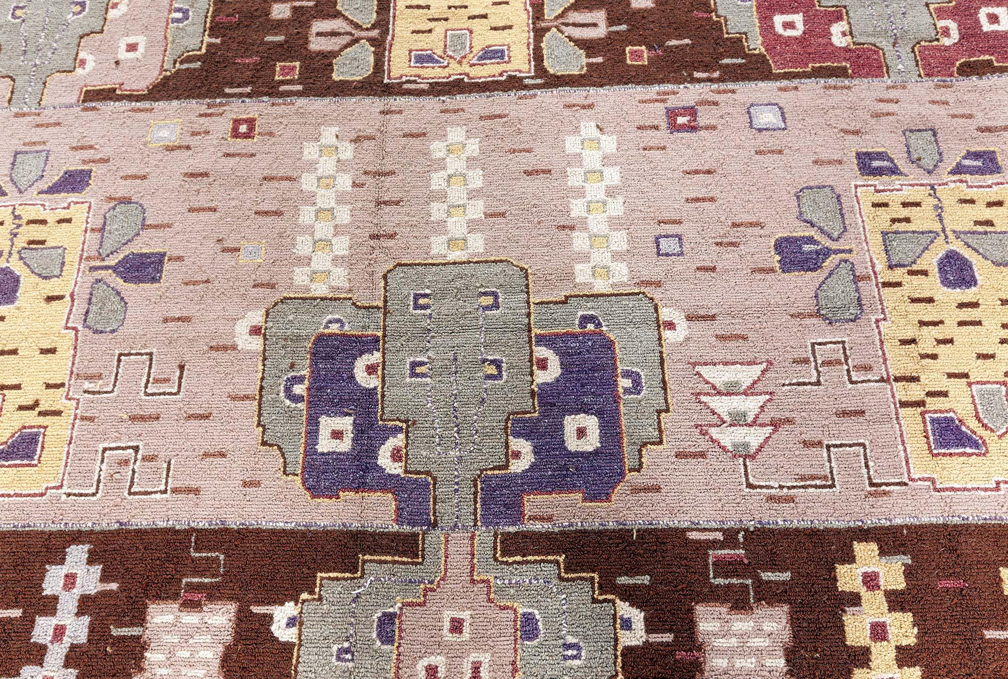 Modern Swedish Flossa Pile Rug by Doris Leslie Blau In New Condition For Sale In New York, NY