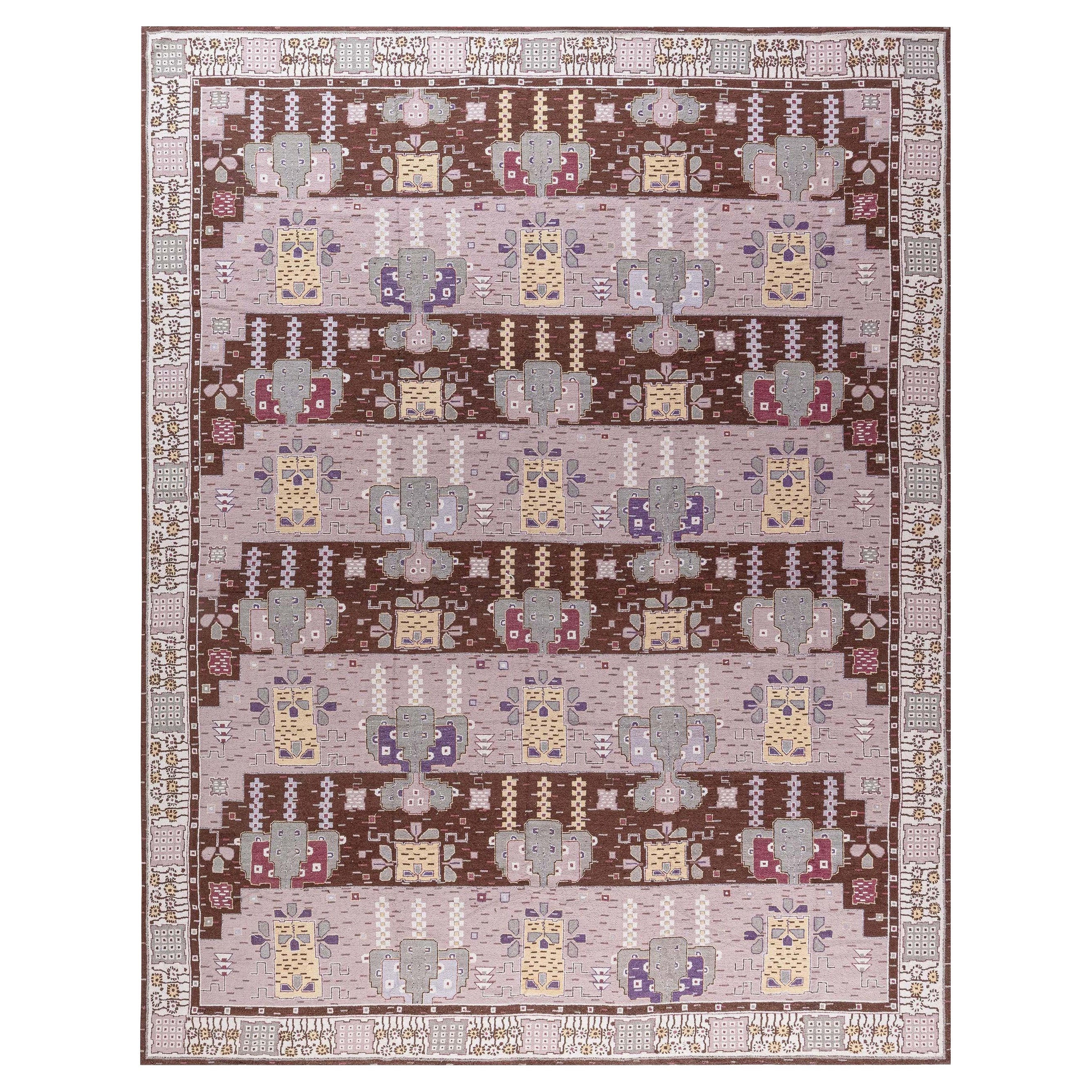 Modern Swedish Flossa Pile Rug by Doris Leslie Blau For Sale