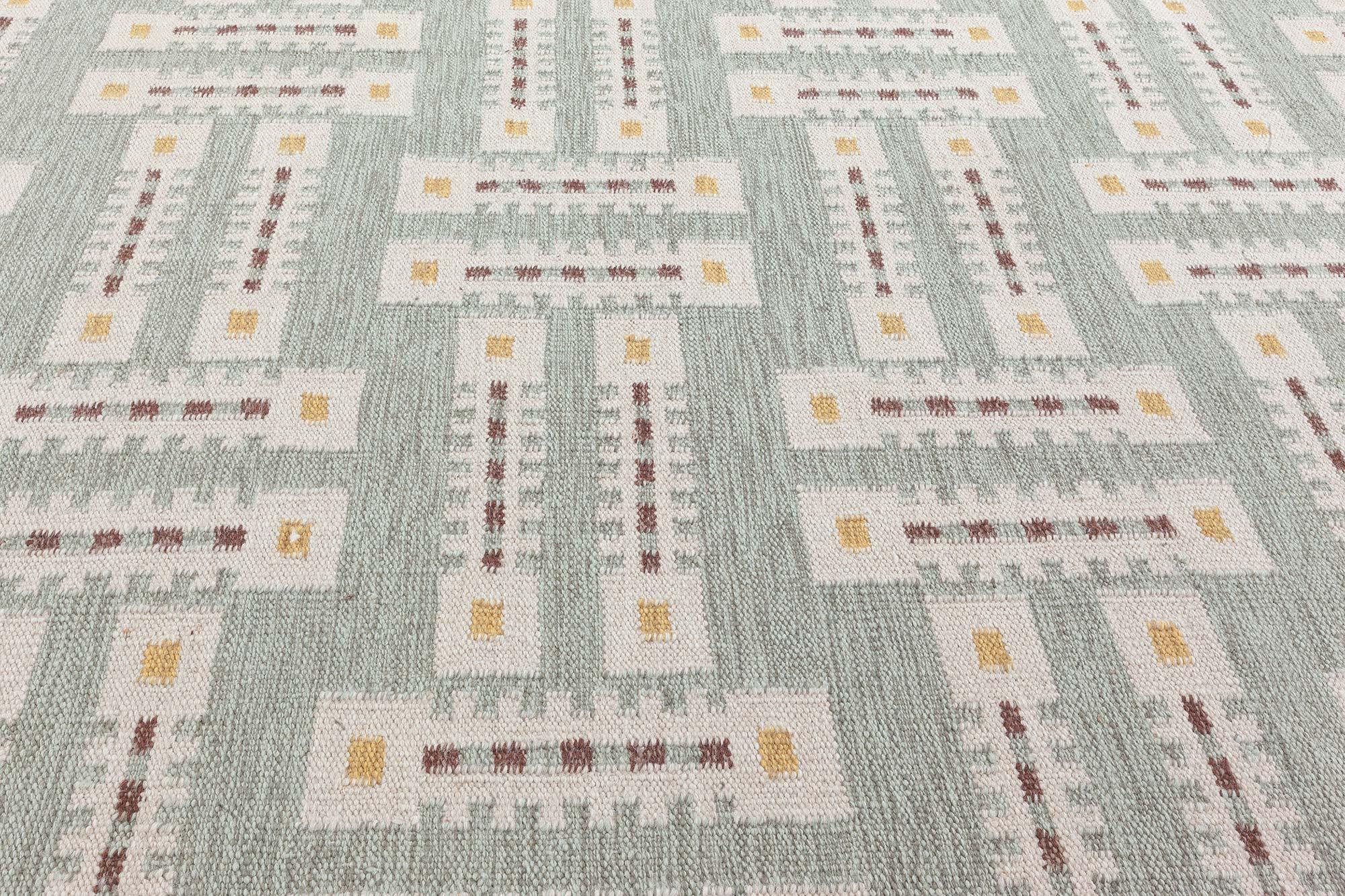 Schwedischer moderner geometrischer Flachgewebe-Teppich
Größe: 10'1