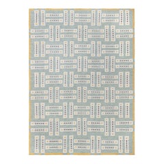 Modern Swedish Geometric Flat Weave Rug by Doris Leslie Blau