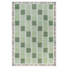 Modern Swedish Green Rug by Doris Leslie Blau