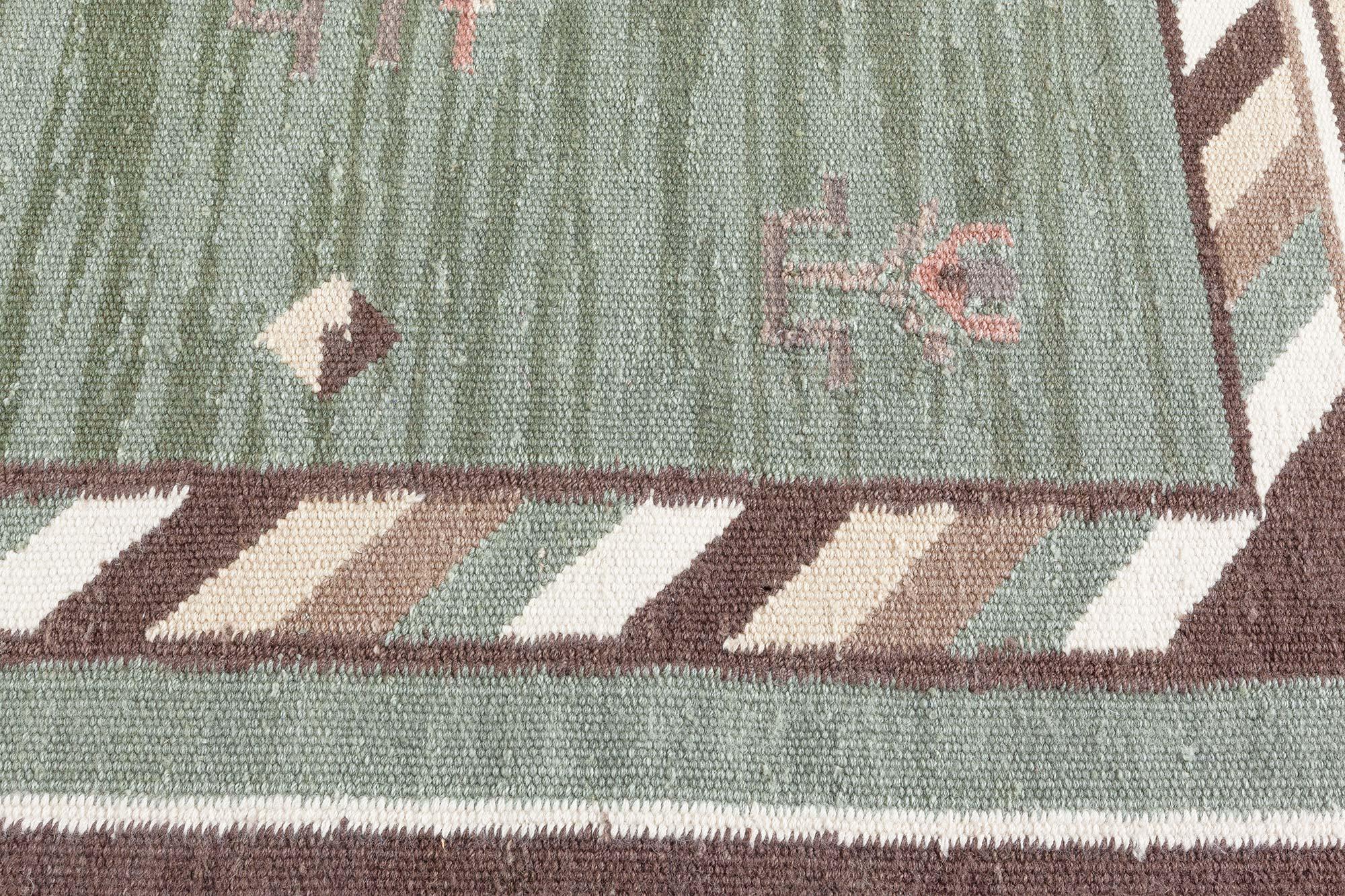 Modern Swedish Inspired Flat Weave Rug by Doris Leslie Blau In New Condition For Sale In New York, NY