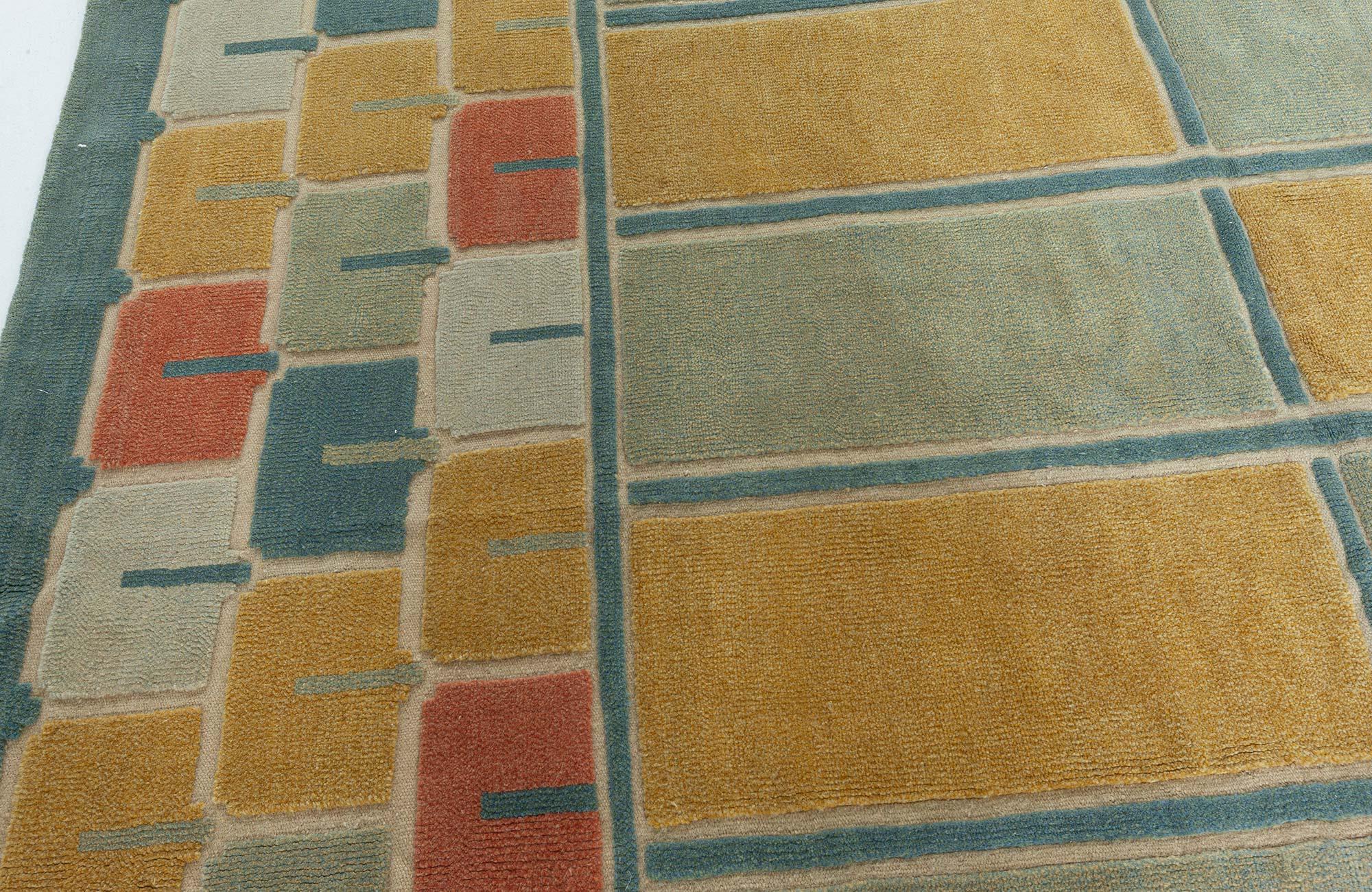 Modern Swedish-Inspired Half Pile Wool Rug by Doris Leslie Blau In New Condition For Sale In New York, NY