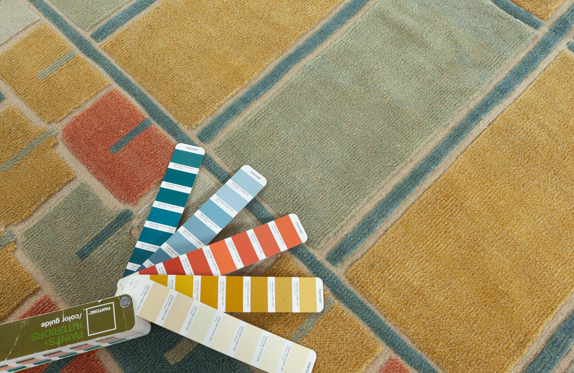 Contemporary Modern Swedish-Inspired Half Pile Wool Rug by Doris Leslie Blau For Sale