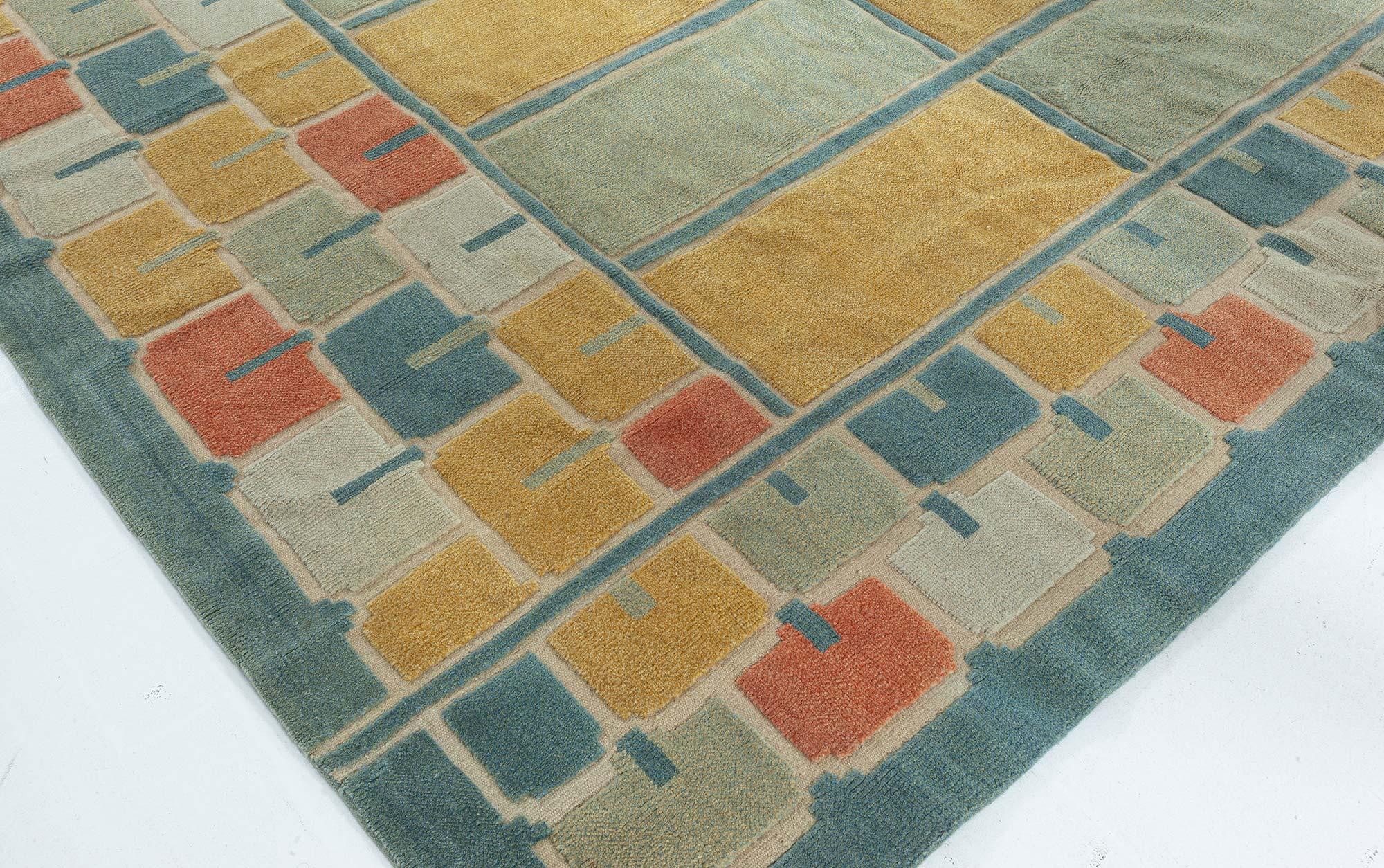Modern Swedish-Inspired Half Pile Wool Rug by Doris Leslie Blau For Sale 1